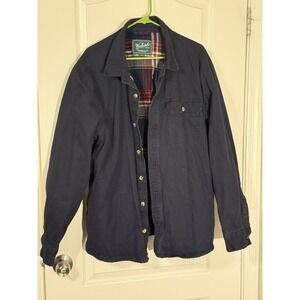 Woolrich Green Label Flannel Lined Shirt Jacket Navy XL